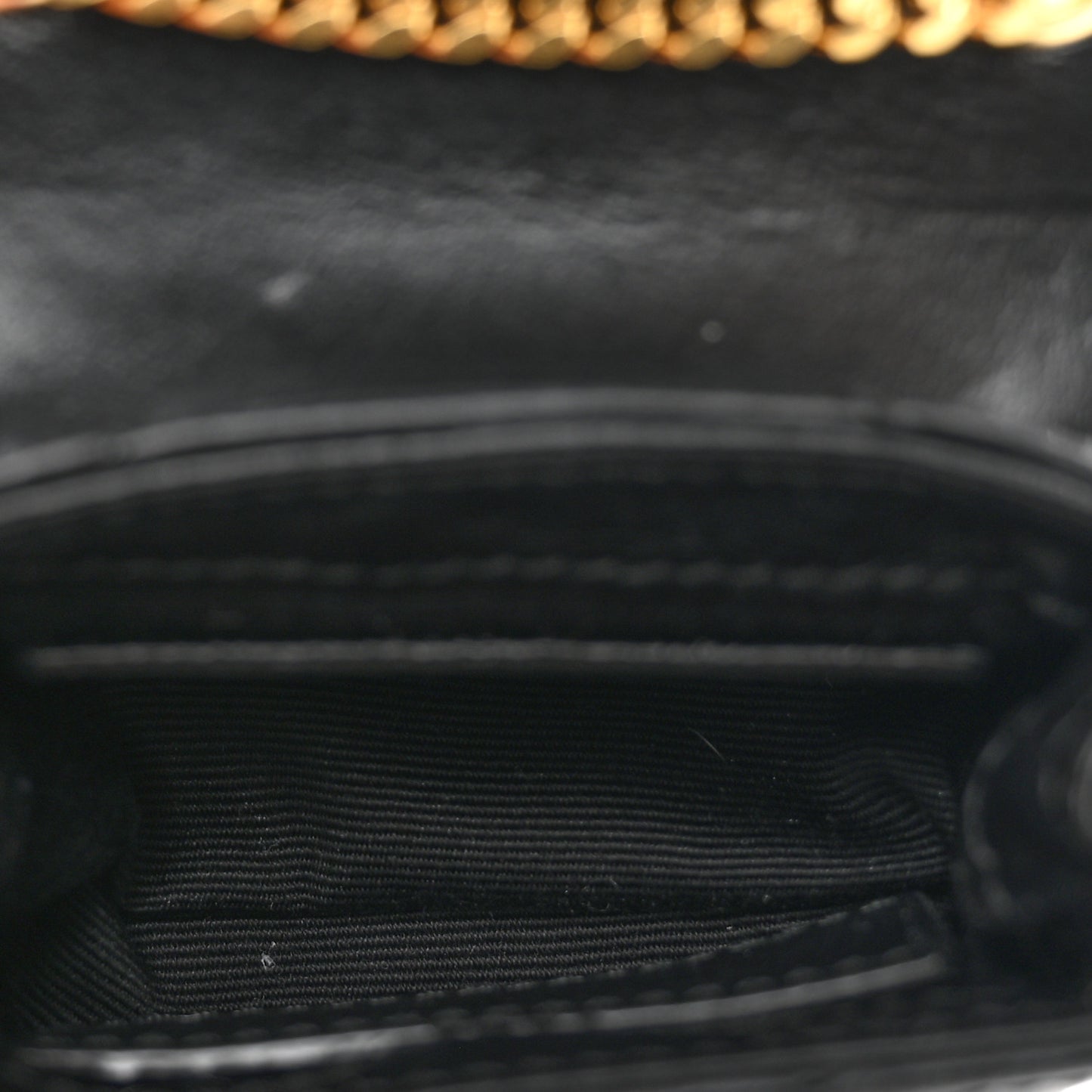 Calfskin Y Quilted Monogram Loulou AirPods Crossbody Case Black
