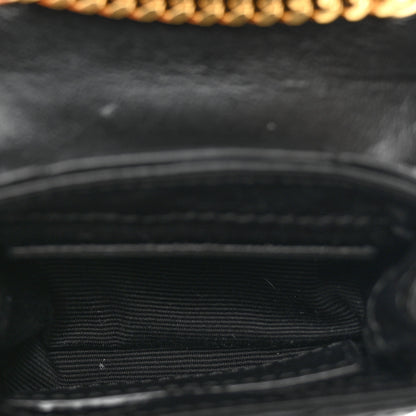Saint Laurent Calfskin Y Quilted Monogram Loulou AirPods Crossbody Case Black 6 of 10