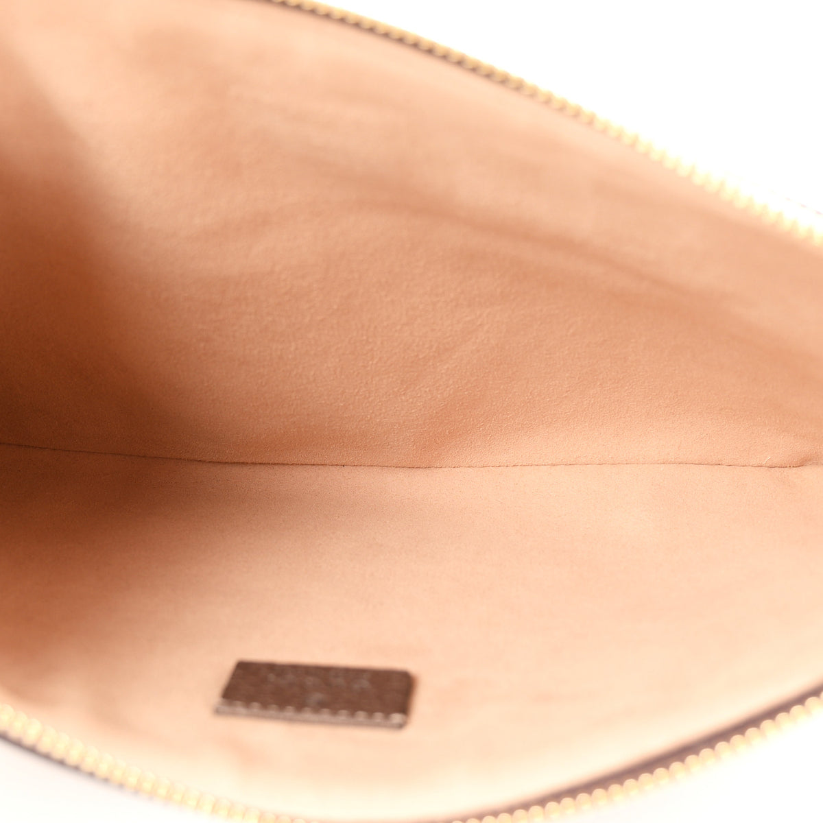 GG Supreme Monogram Large Ophidia Pouch Clutch Brown