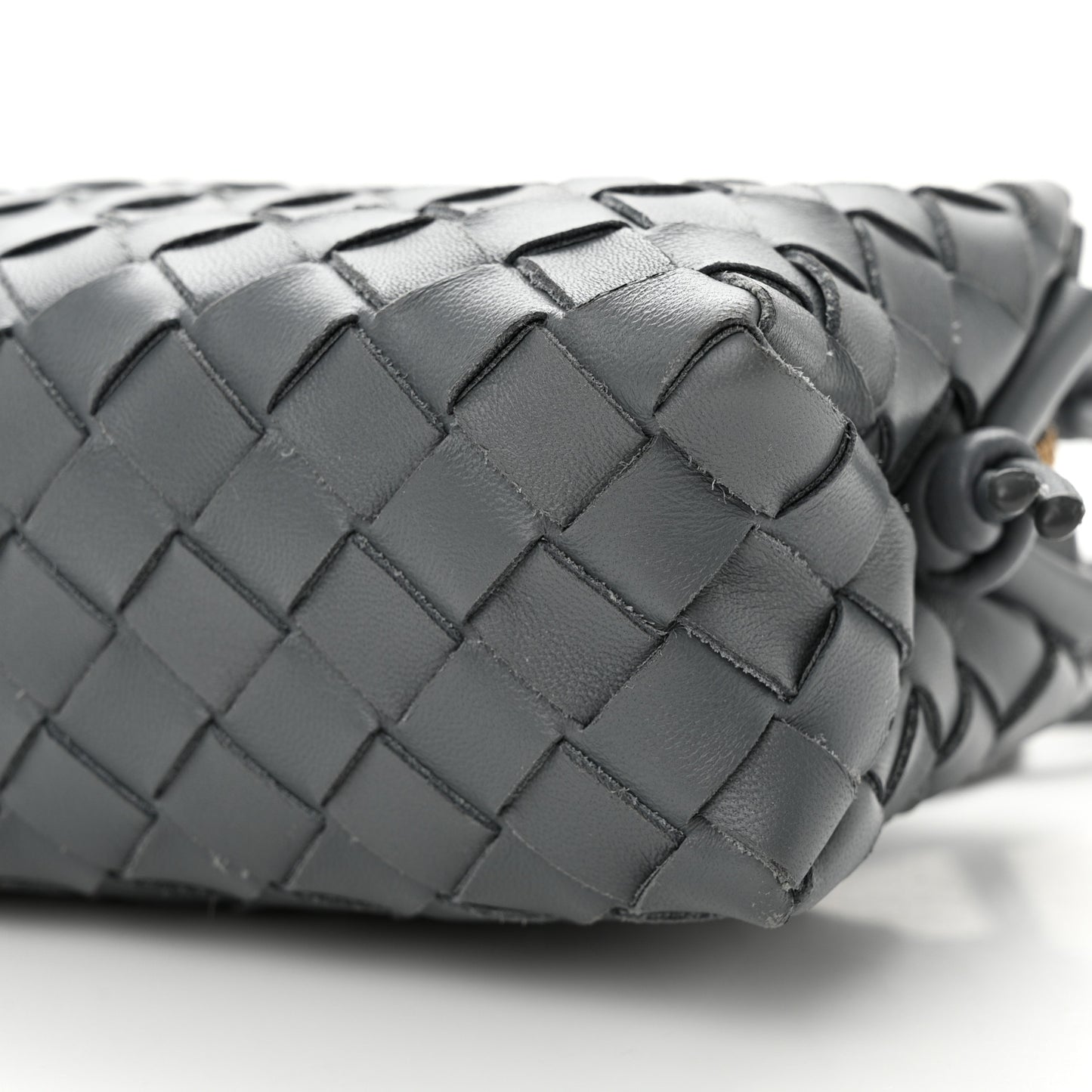 Nappa Intrecciato Mini Loop Camera Bag Thunder