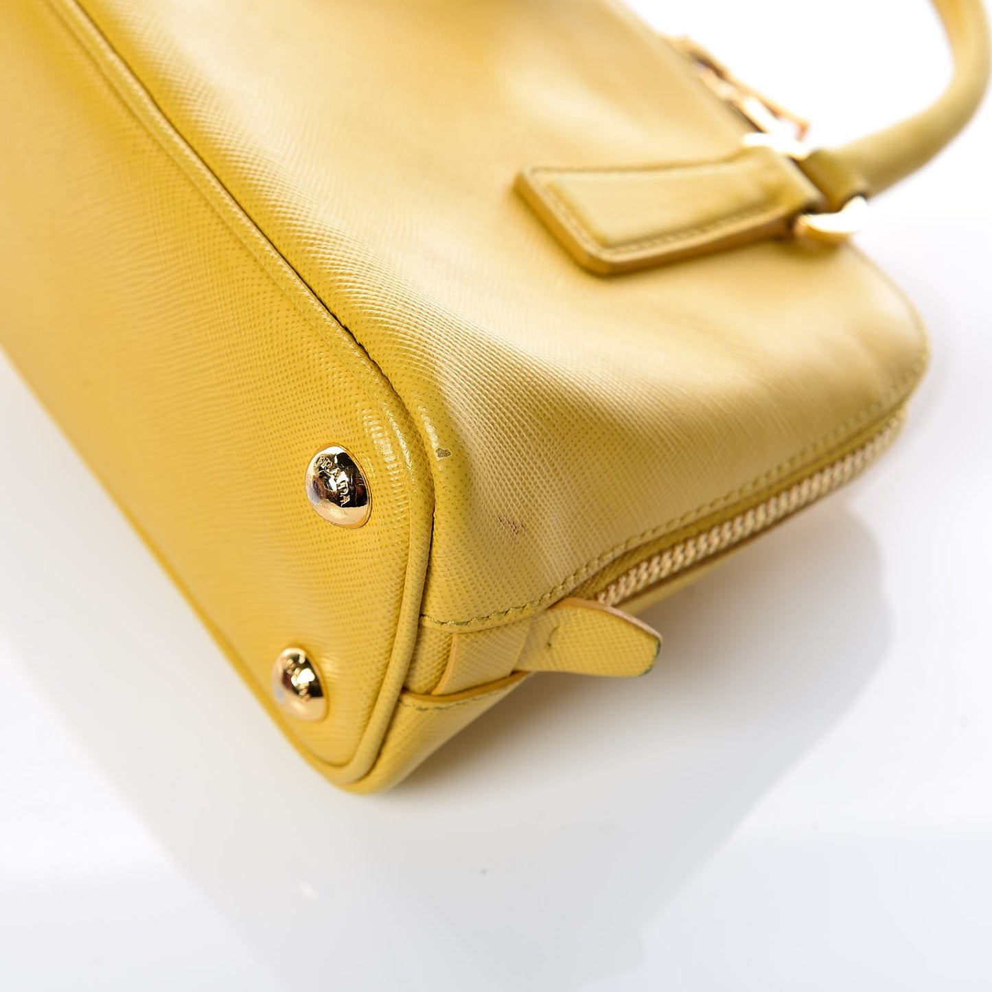 Saffiano Lux Mini Promenade Tote Yellow