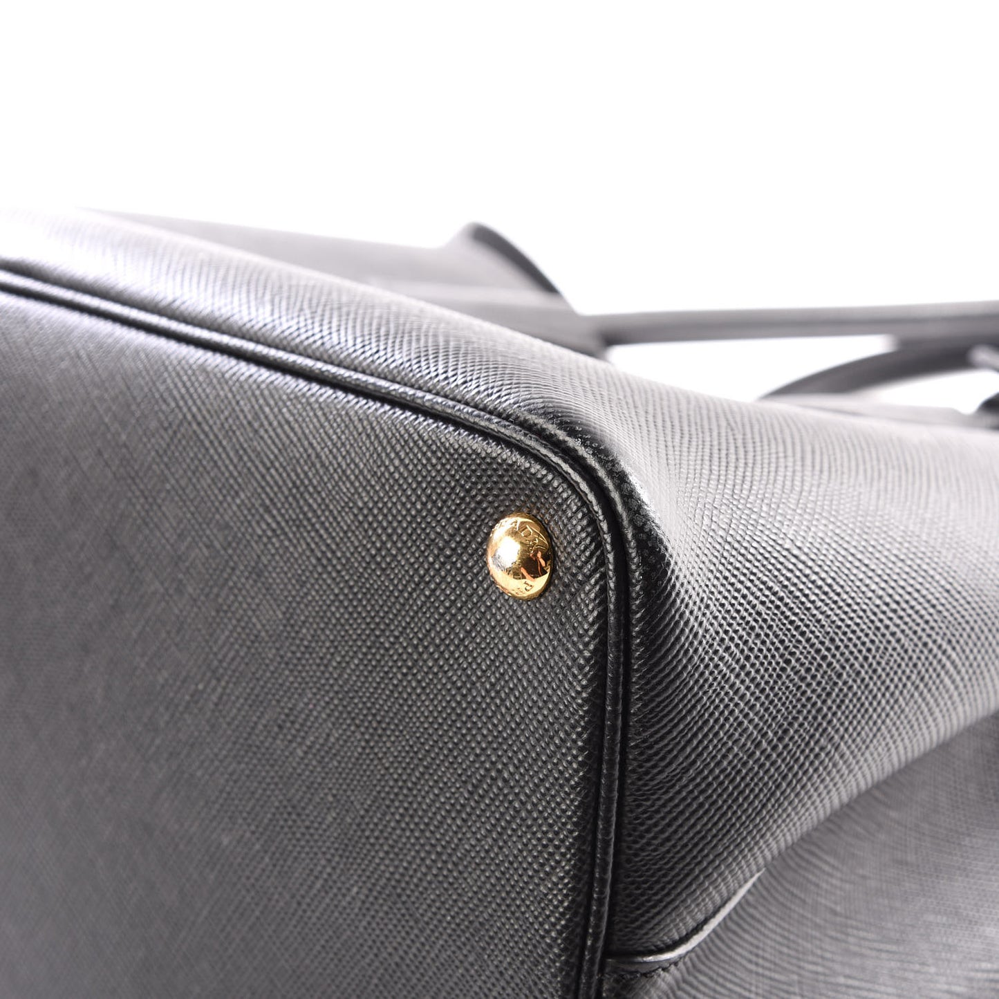 Saffiano Cuir Medium Double Bag Black Mughetto