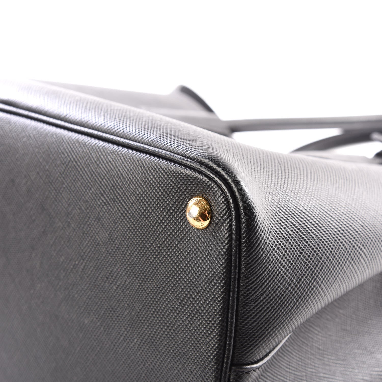 Prada Saffiano Cuir Medium Double Bag Black Mughetto 8 of 10