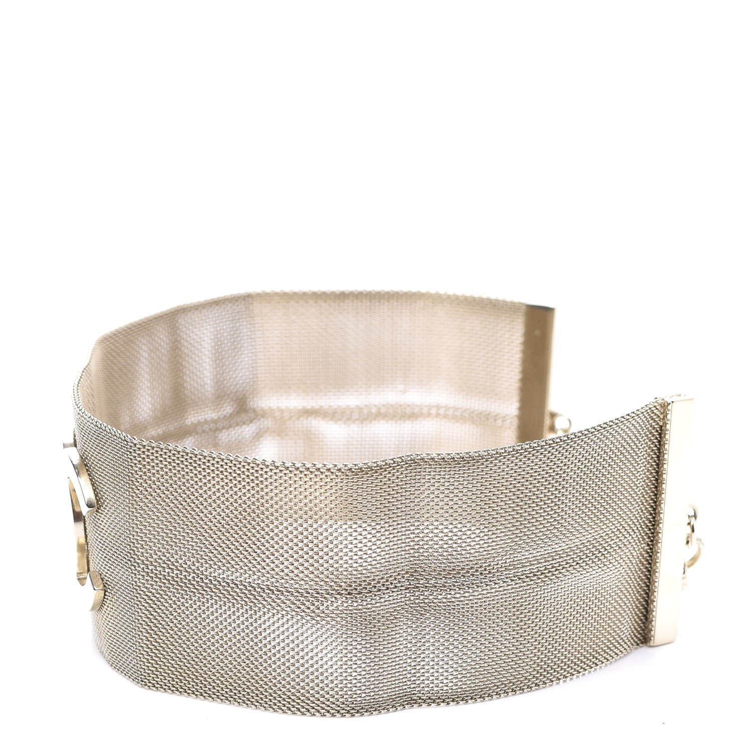 Chanel Mesh CC Choker Necklace Gold 2 of 8