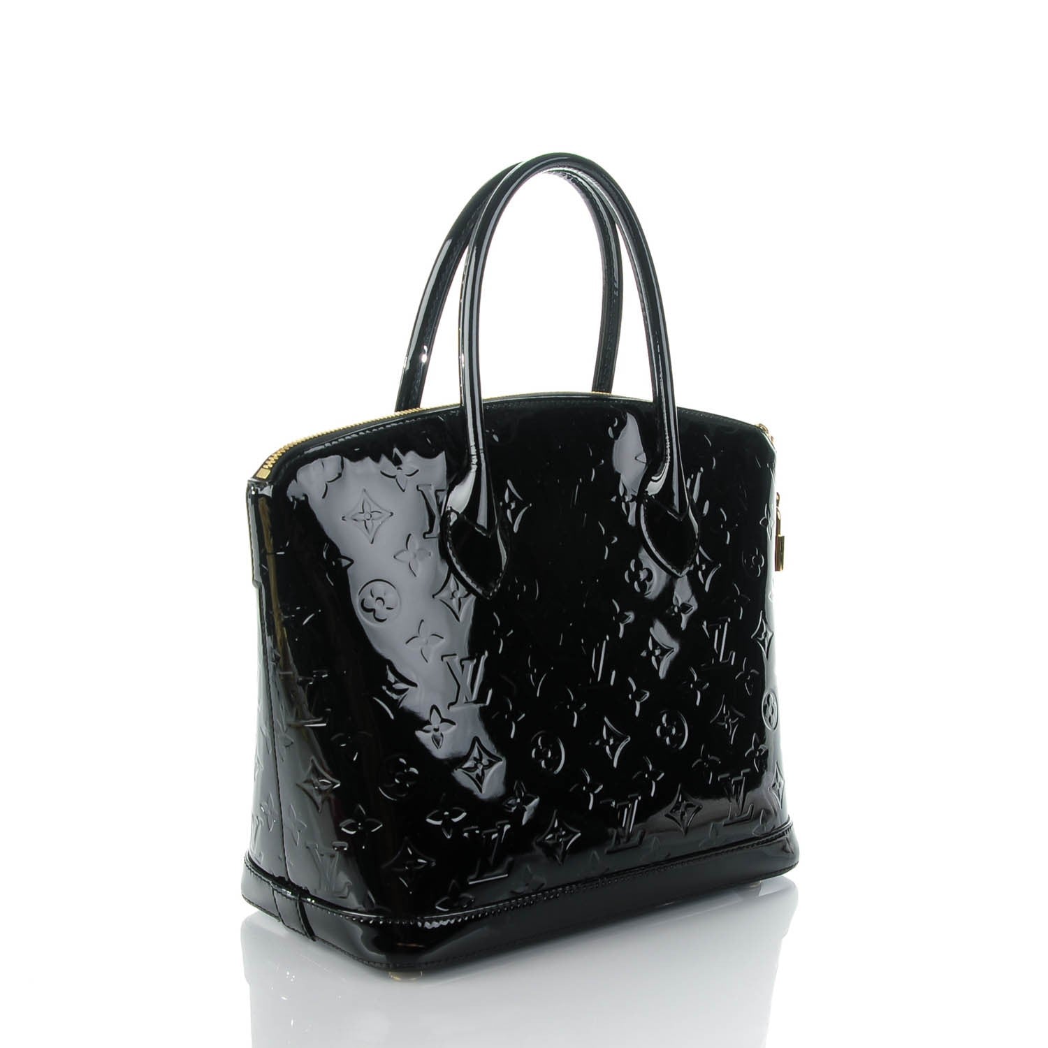 Louis Vuitton Vernis Lockit PM Black 3 of 7