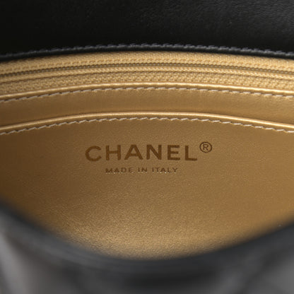 Chanel Lambskin Quilted Mini Pearl Crush Flap Black 6 of 12