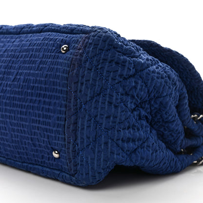 Chanel Nylon Patent Quilted CC Accordion Flap Bag Blue 11 of 13