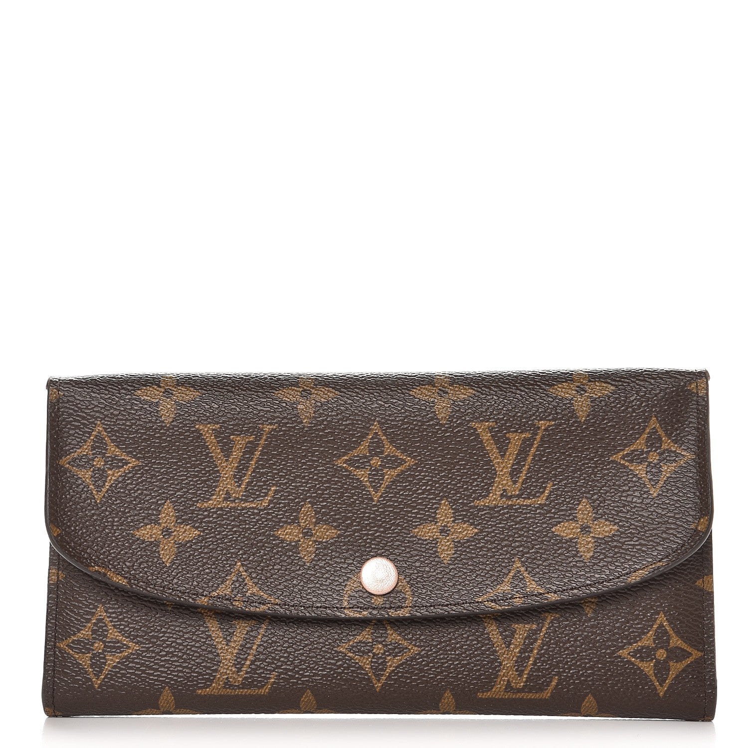 Louis Vuitton Monogram Emilie Wallet Rose Nacre 1 of 7