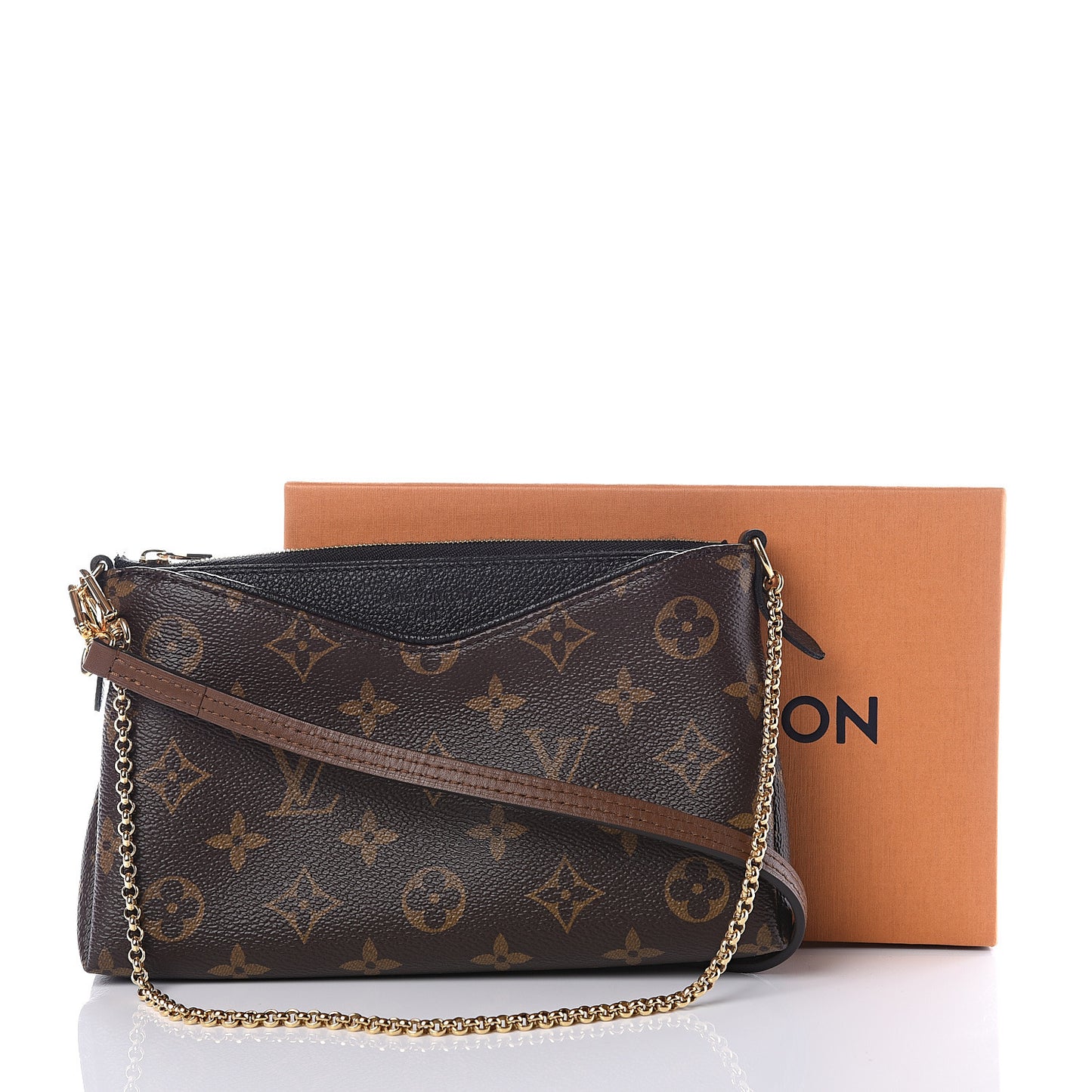 Monogram Pallas Clutch Black