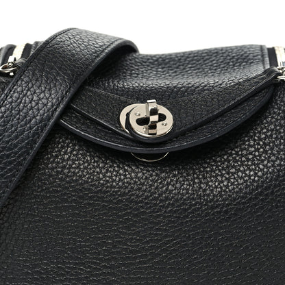 Hermes Taurillon Clemence Mini Lindy 20 Black 8 of 11