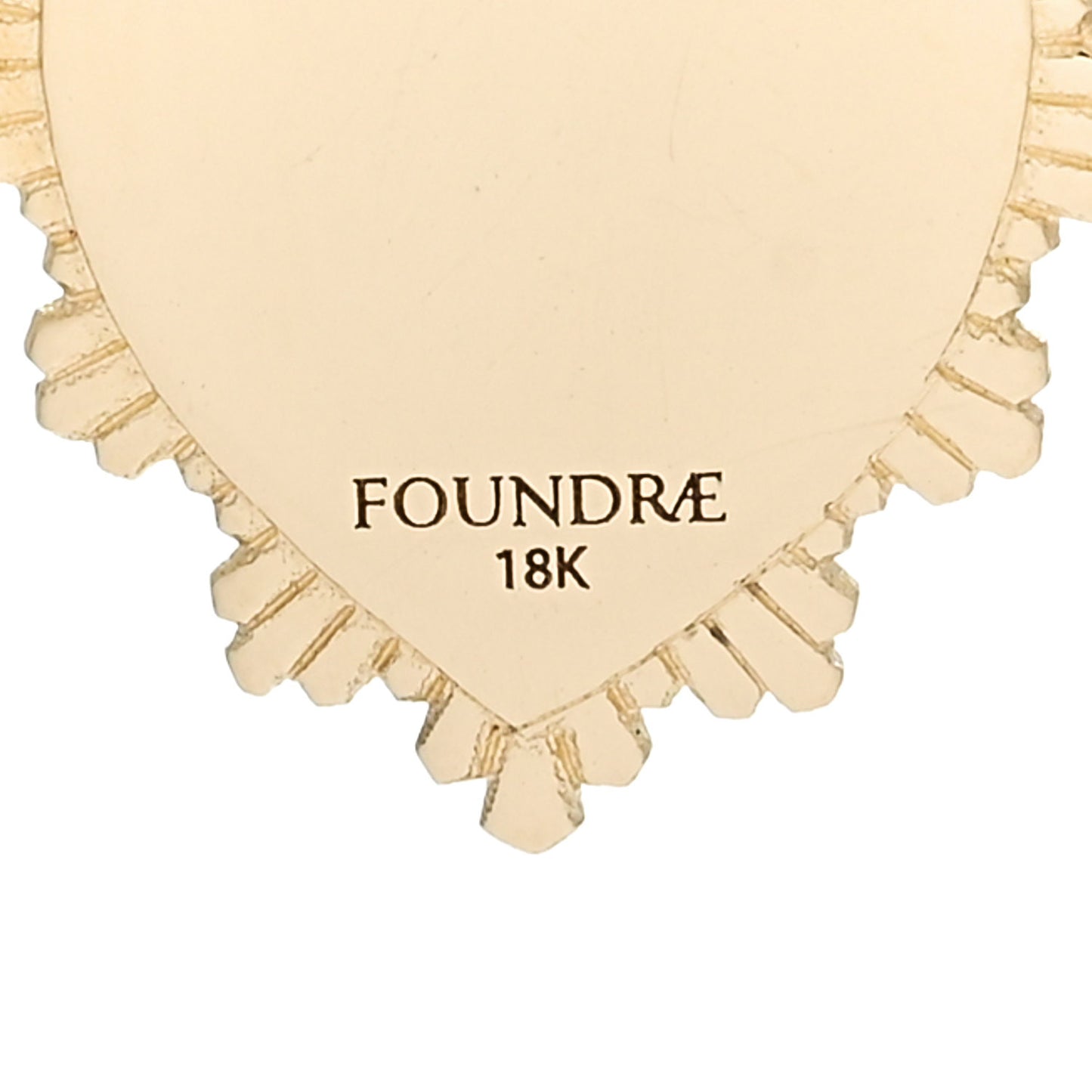 18K Yellow Gold Diamond Miniature Heart Pendant