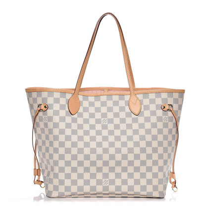 Louis Vuitton Damier Azur Neo Neverfull MM Rose Ballerine 1 of 10