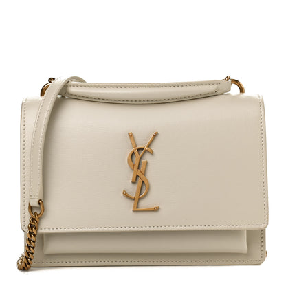 Saint Laurent Calfskin Monogram Sunset Chain Wallet Blanc Vintage 1 of 9