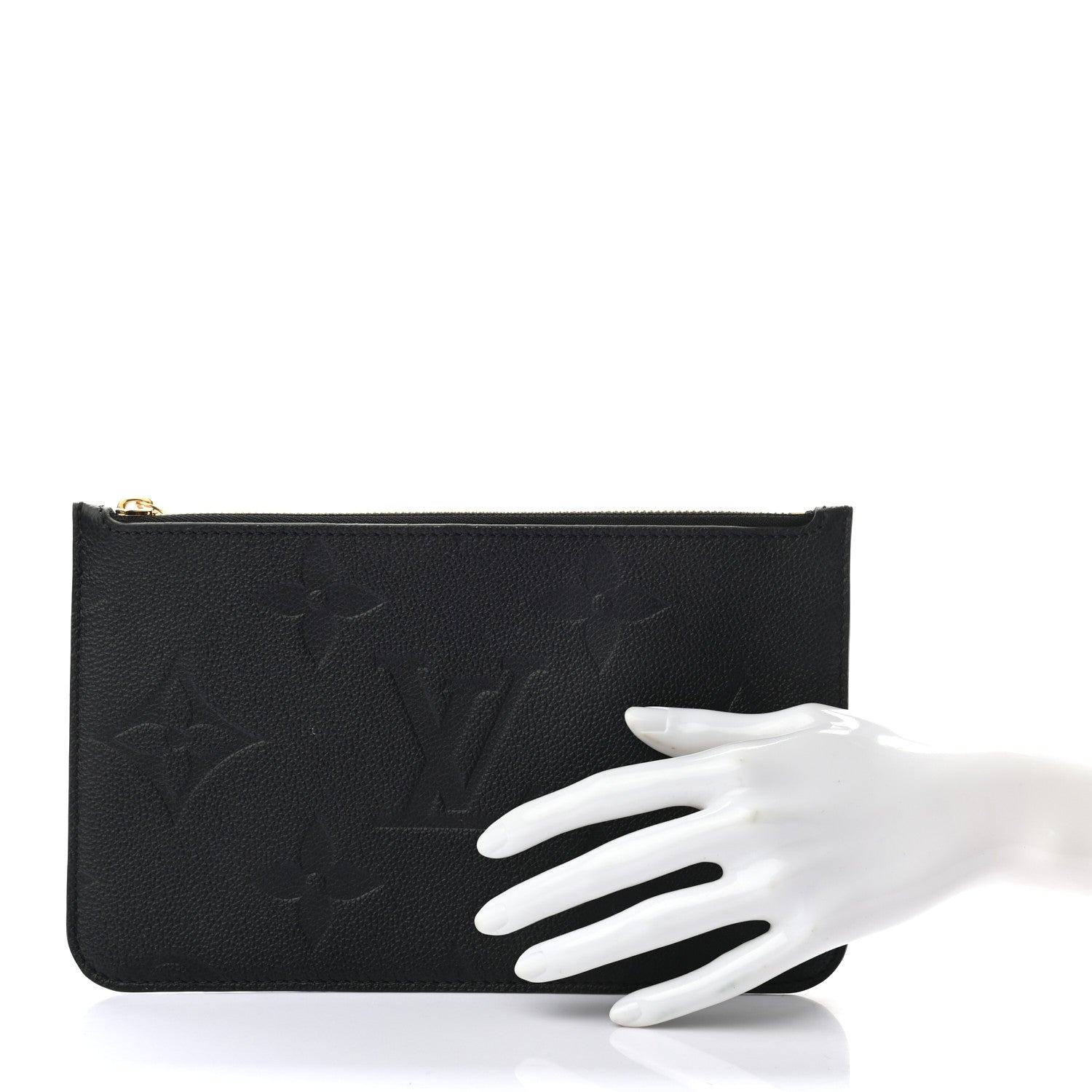 Louis Vuitton Empreinte Monogram Giant Neverfull MM Pochette Black 2 of 7