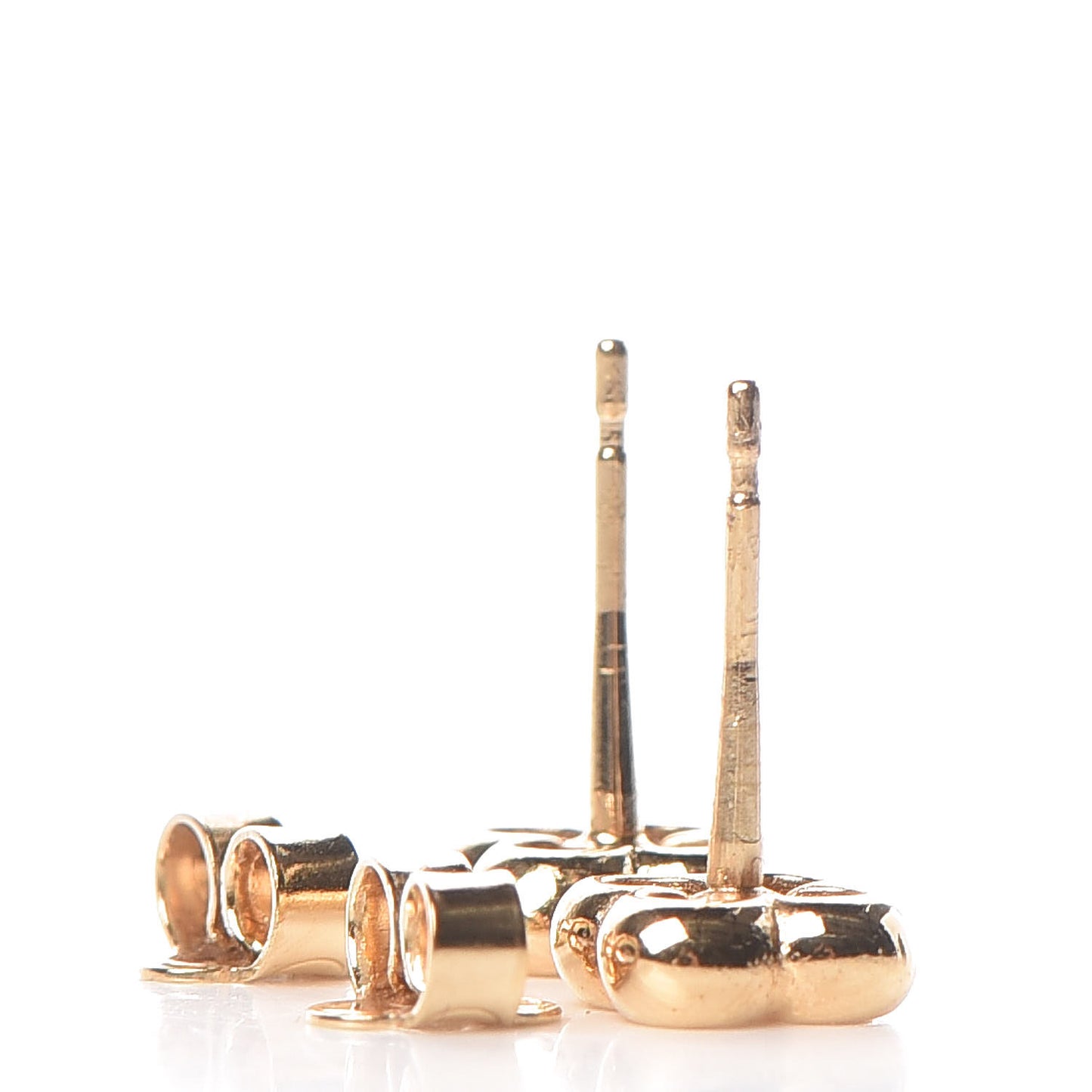 Brass Flower Full Stud Earrings Gold