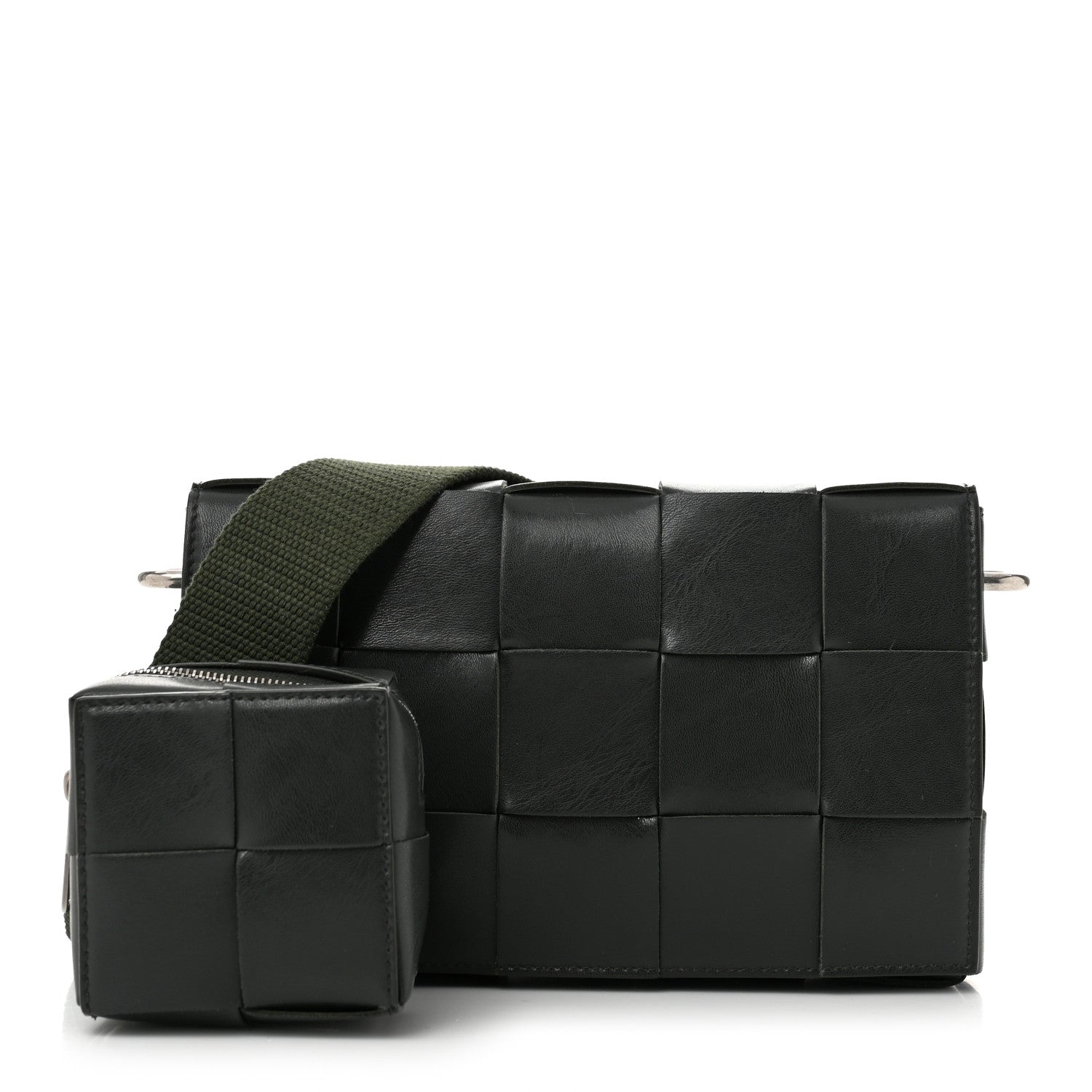 Bottega Veneta Calfskin Maxi Intrecciato Versatile Cassette Bag Dark Green 2 of 11