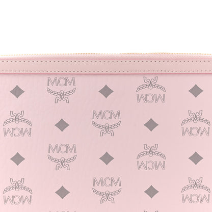 MCM Visetos Liz Shopper Tote Pouch Powder Pink 7 of 9