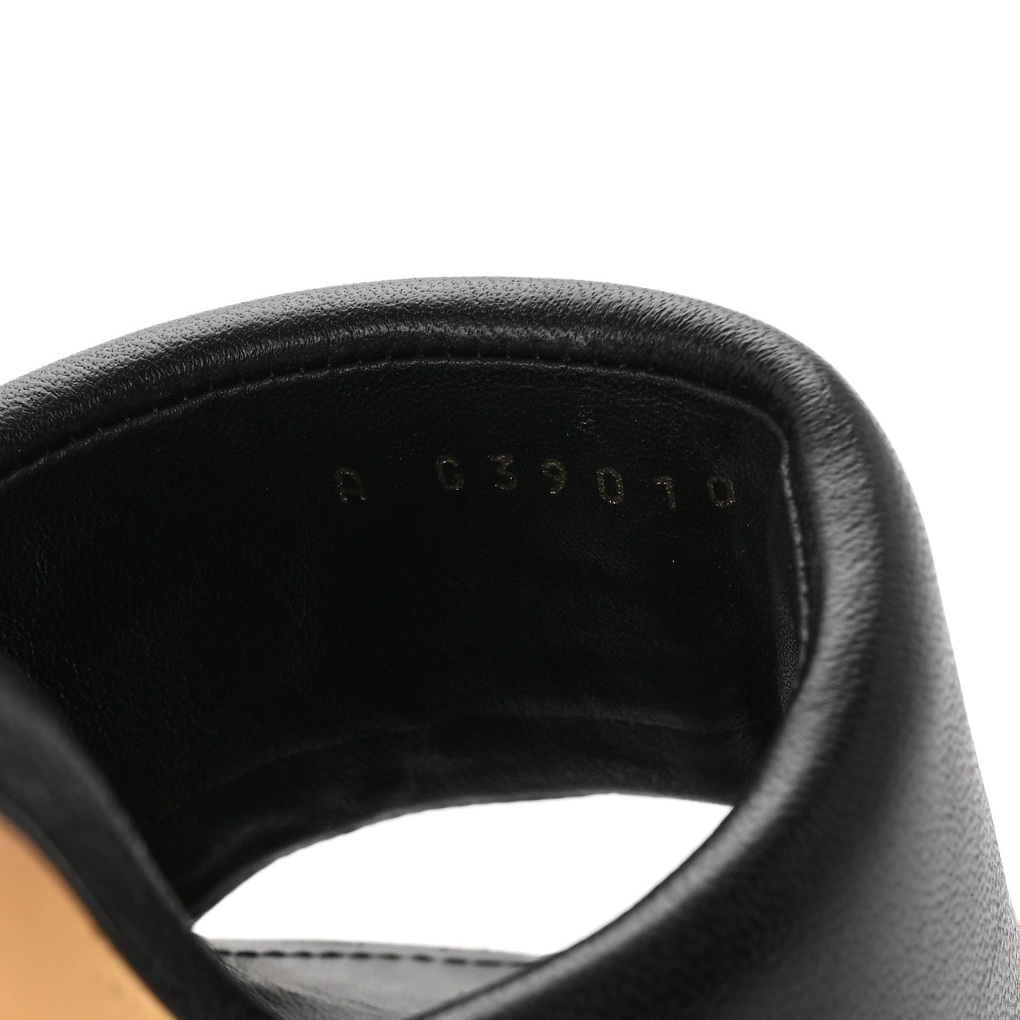 Lambskin Chain CC Mules 37.5 Black Gold