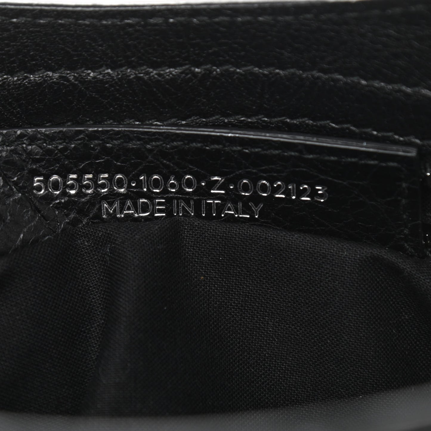 Agneau Classic Silver Hardware City Logo Strap Black White