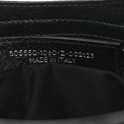 Balenciaga Agneau Classic Silver Hardware City Logo Strap Black White 7 of 10