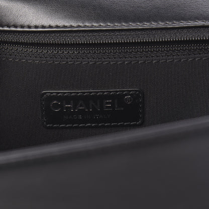 Chanel Calfskin Ombre Quilted New Medium Boy Flap Black Beige 6 of 11