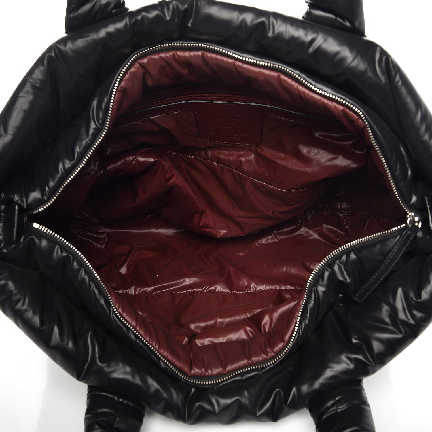 Chanel Nylon Quilted Large Coco Cocoon Tote Black 5 of 9