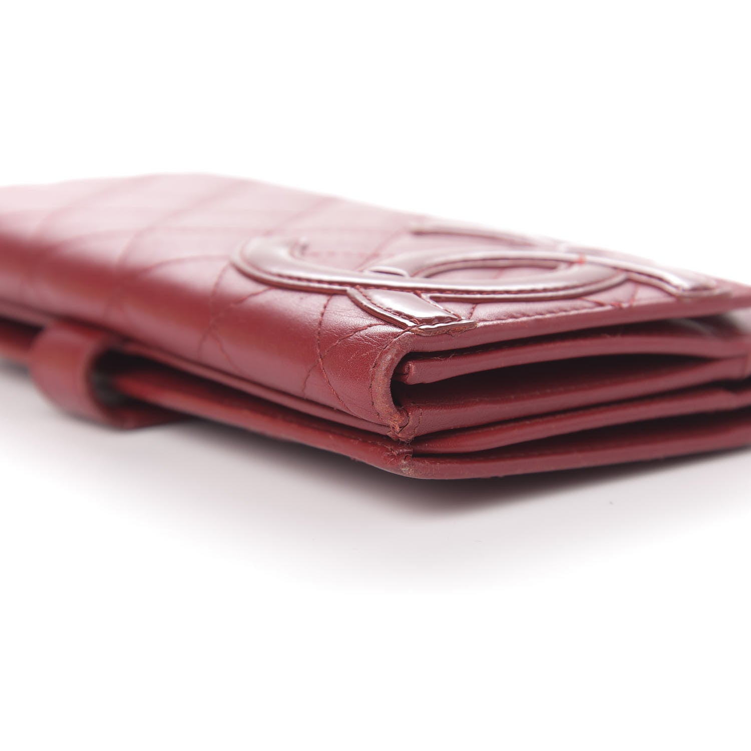 Chanel Calfskin Quilted Cambon Long Double Wallet Red 24 of 28