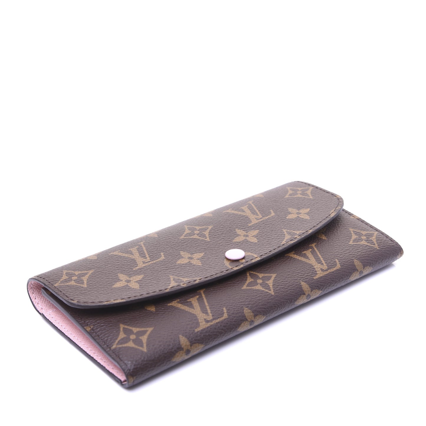 Monogram Emilie Wallet Rose Ballerine