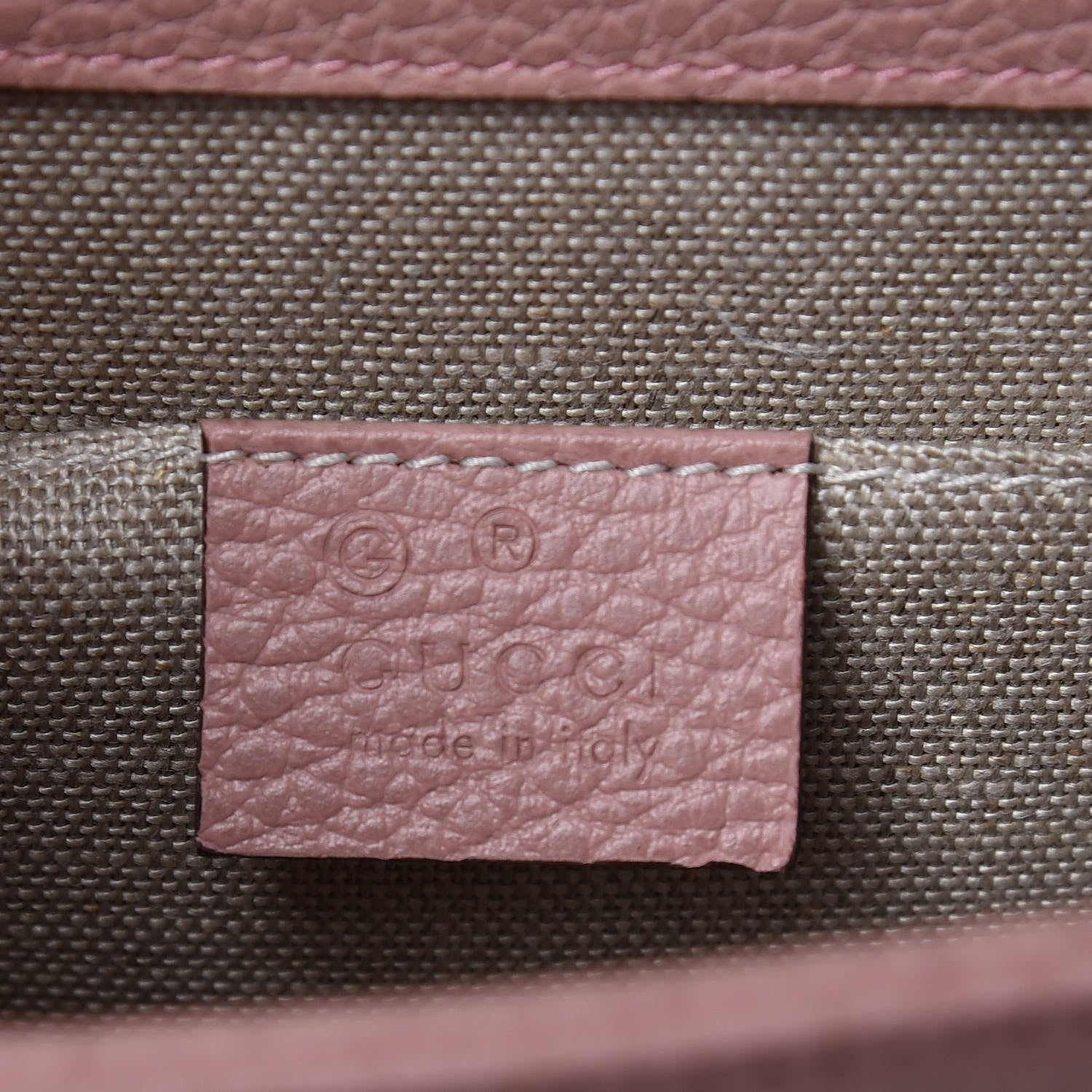 Gucci Dollar Calfskin Small Interlocking G Shoulder Bag Soft Pink 6 of 9
