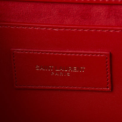 Saint Laurent Calfskin Monogram Cassandre Clutch Rouge Orient 6 of 7