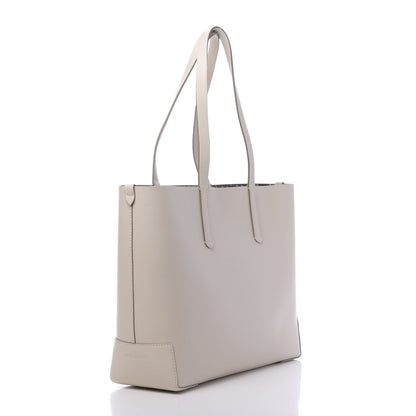 Burberry Calfskin TB Motif Embossed Medium Tote Limestone 3 of 9