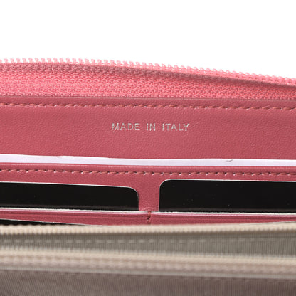 Chanel Lambskin Quilted Boy Zip Around Wallet Pink 7 of 12