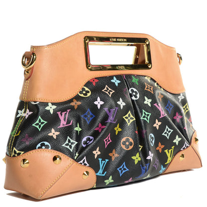 Louis Vuitton Monogram Multicolor Judy MM Black 3 of 7