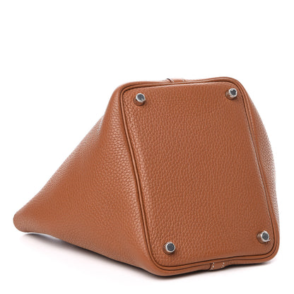 Hermes Taurillon Clemence Picotin Lock 18 PM Gold 4 of 10