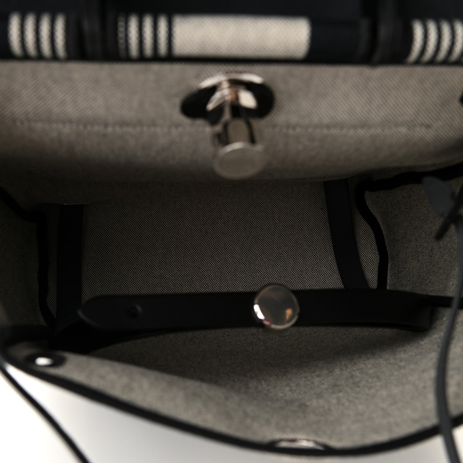 Hermes Vache Hunter Toile H Vibration Herbag a Dos Retourne Backpack Ecru Beige Naturel 6 of 10