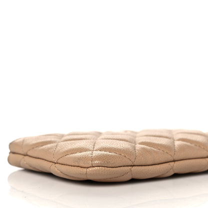 Chanel Caviar Quilted Small Cosmetic Case Beige 8 of 9