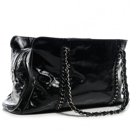 Chanel Patent Calfskin Large Luxe Ligne Tote Black 3 of 7