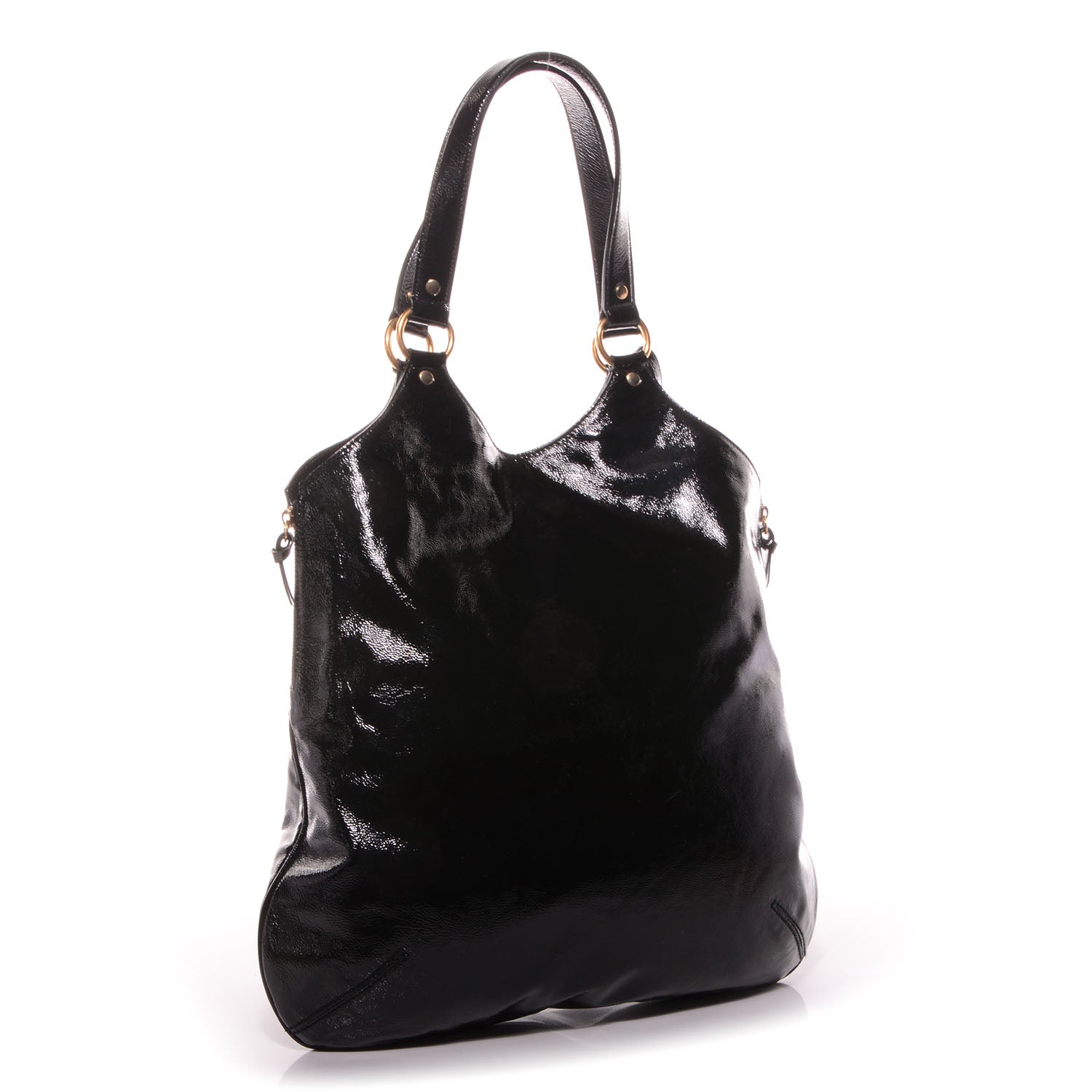 Saint Laurent Patent Tribute Tote Black 7 of 31