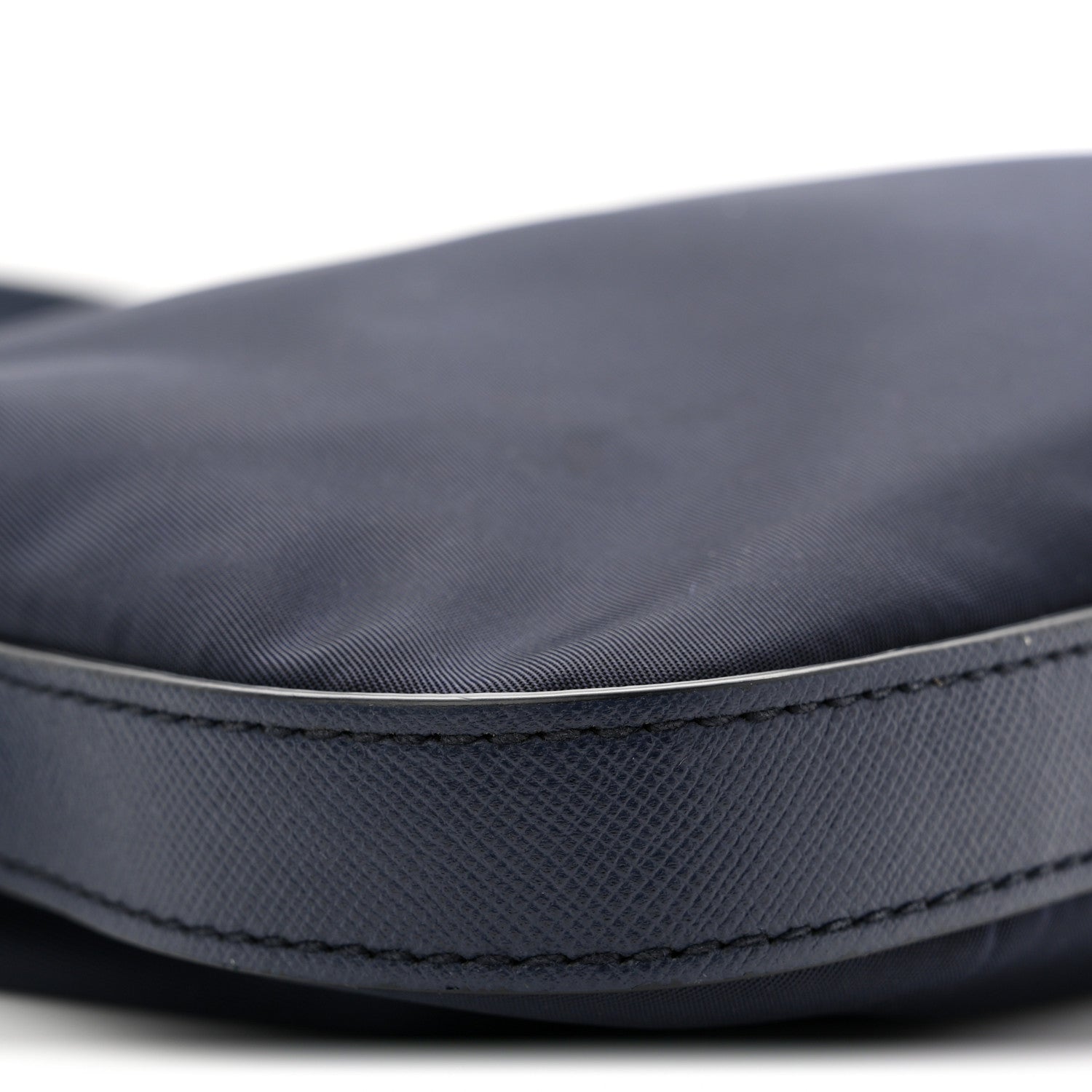 Prada Tessuto Nylon Saffiano Small Crossbody Bag Navy 9 of 12
