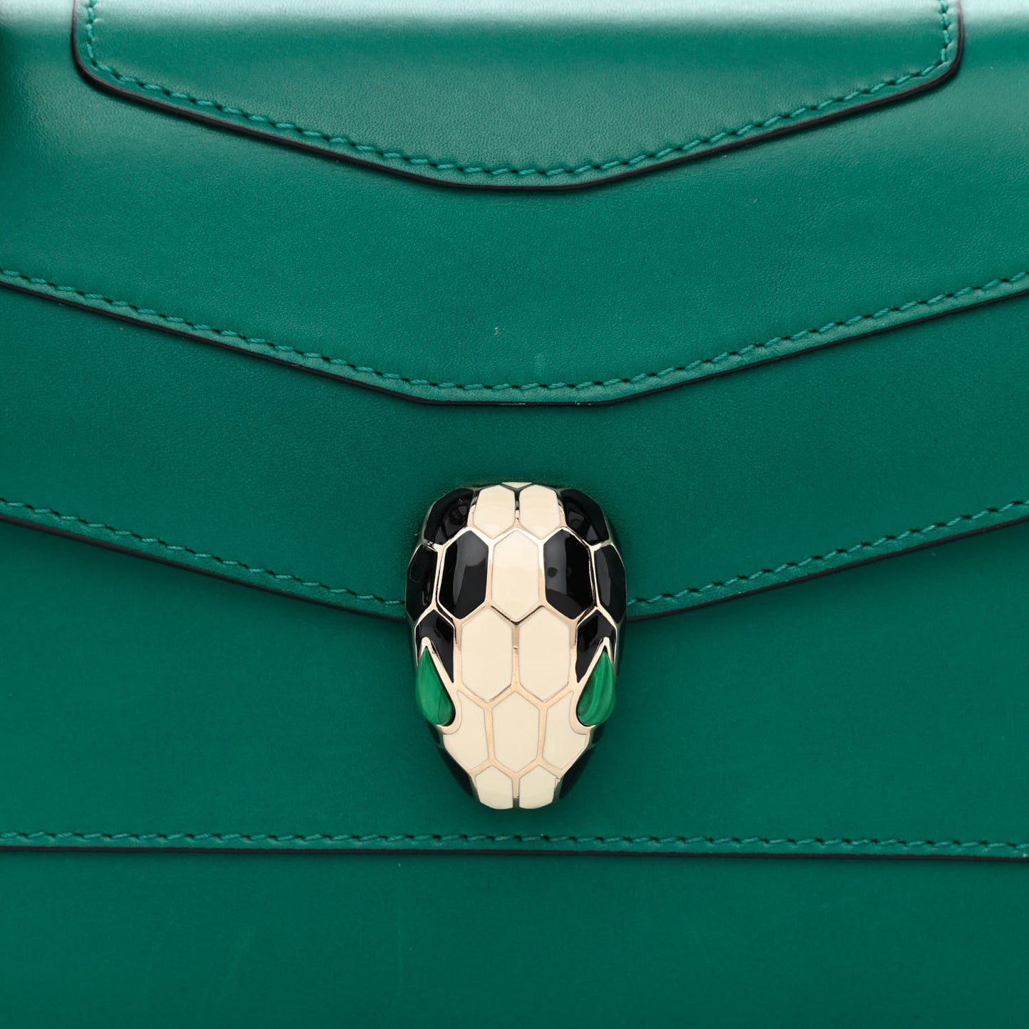 Calfskin Serpenti Forever Crossbody Bag Emerald Green