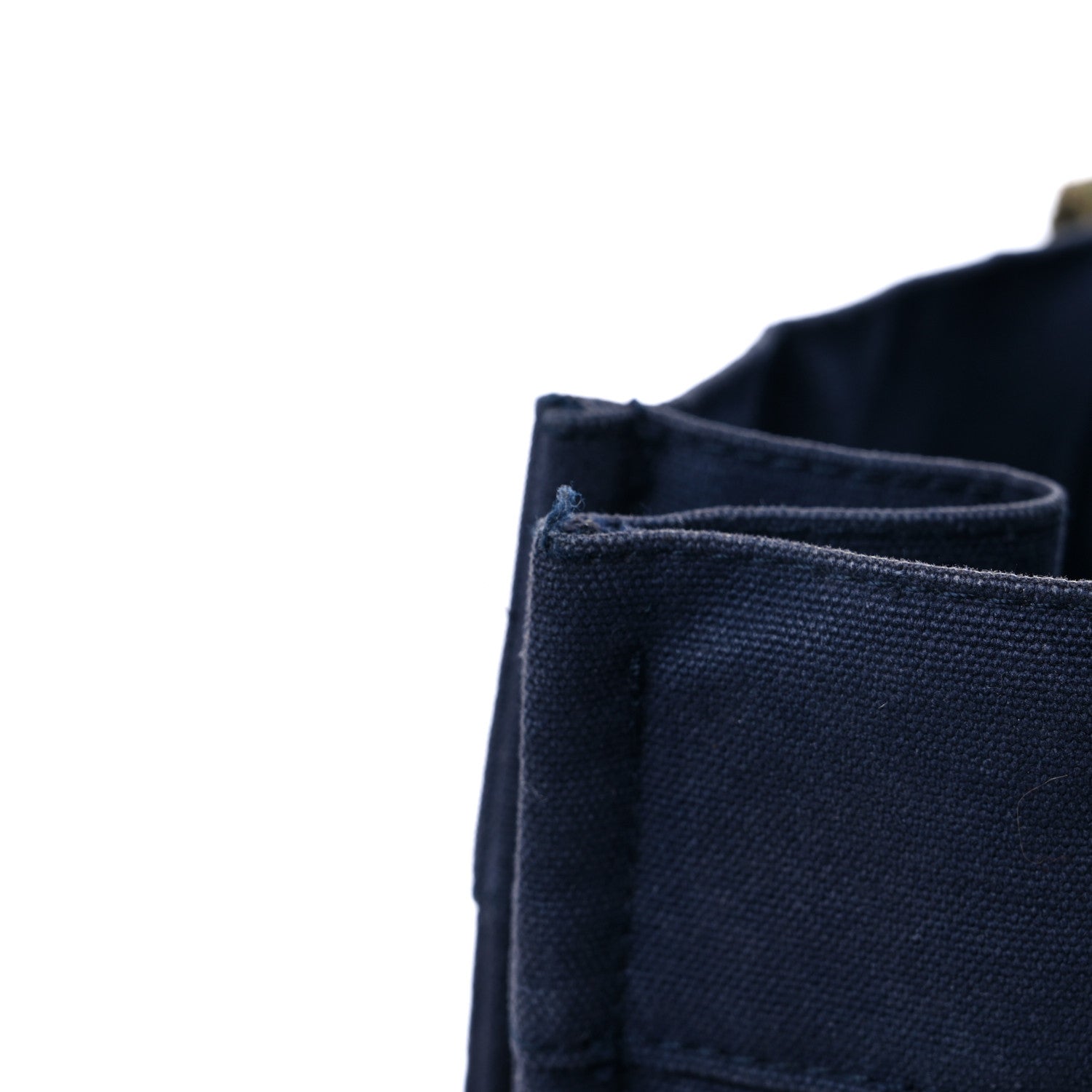 Hermes Canvas Herline GM Tote Navy 11 of 14