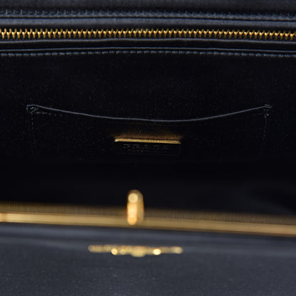 Prada Satin Framed Bag Black 6 of 12