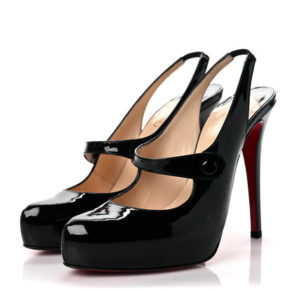 Christian Louboutin Patent Rolande Boucle 120 Pumps 39.5 Black 3 of 9