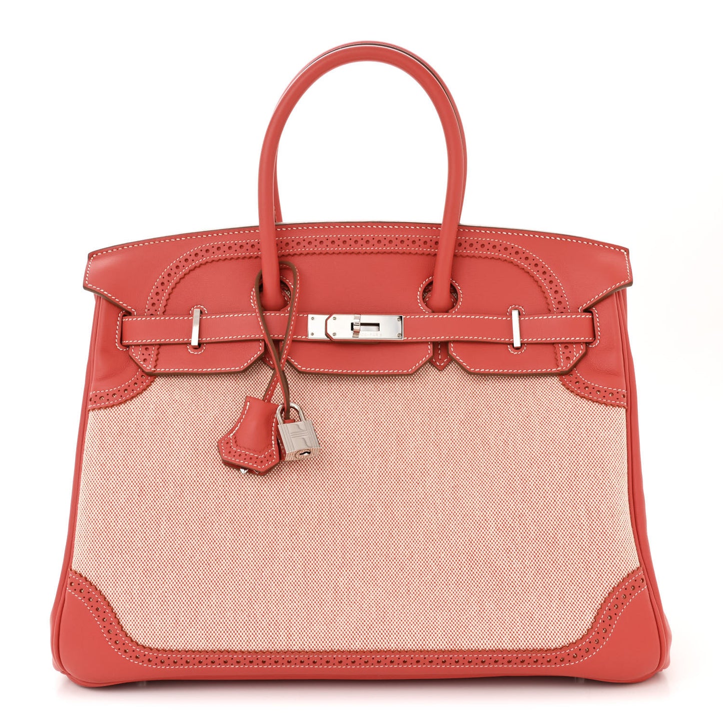 Swift Toile Ghillies Birkin 35 Rosy