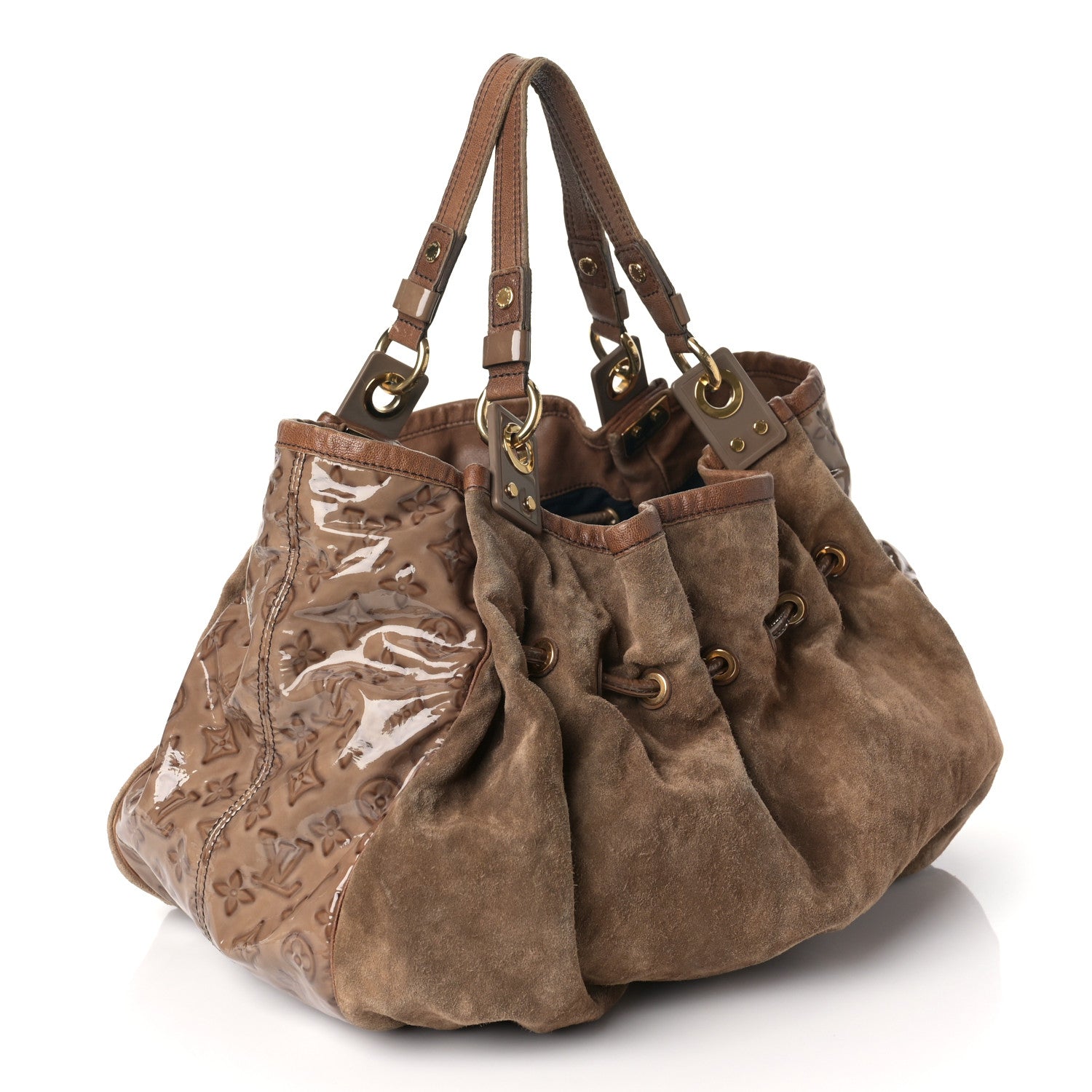 Louis Vuitton Suede Patent Monogram Irene Brown 2 of 9