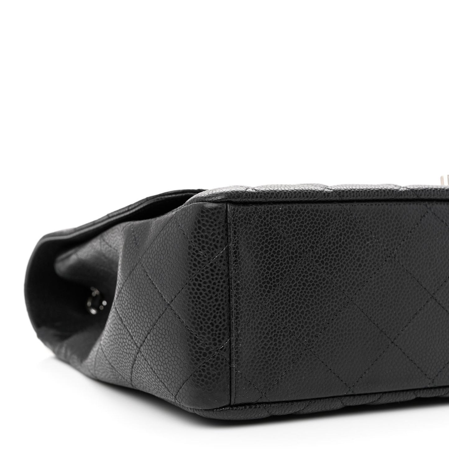 Caviar Quilted Maxi Single Flap Black