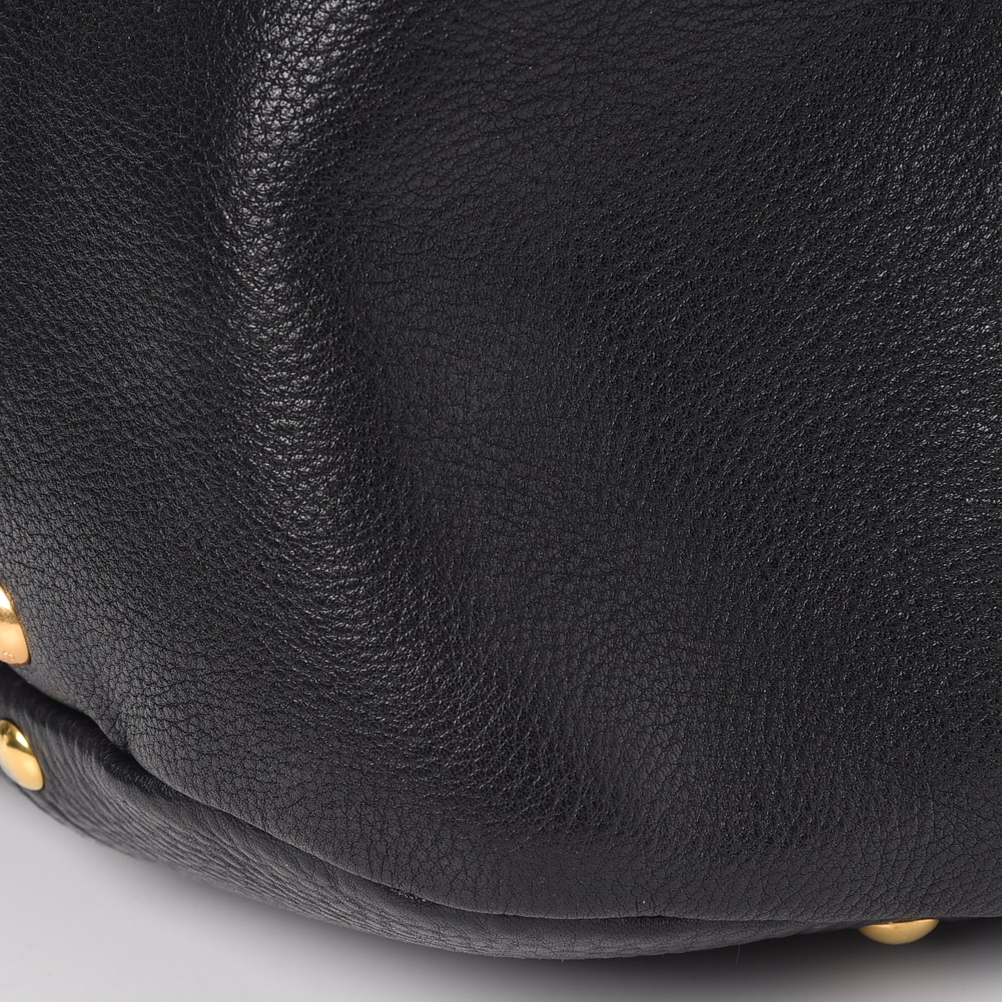Vitello Daino Pushlock Tote Black