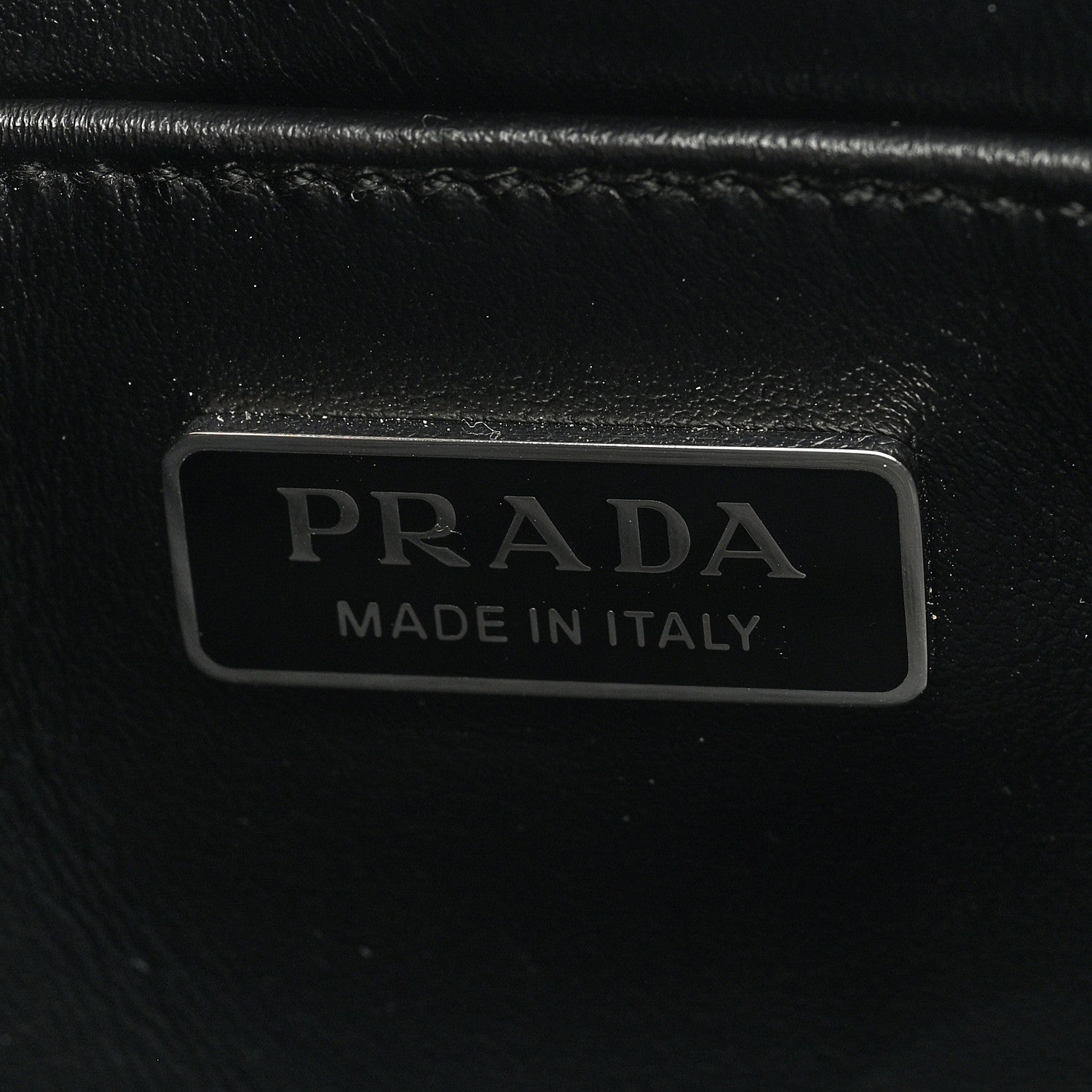 Prada Spazzolato Cleo Shoulder Bag Black 6 of 9