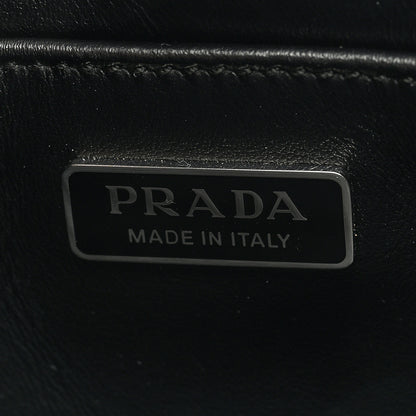 Prada Spazzolato Cleo Shoulder Bag Black 6 of 9
