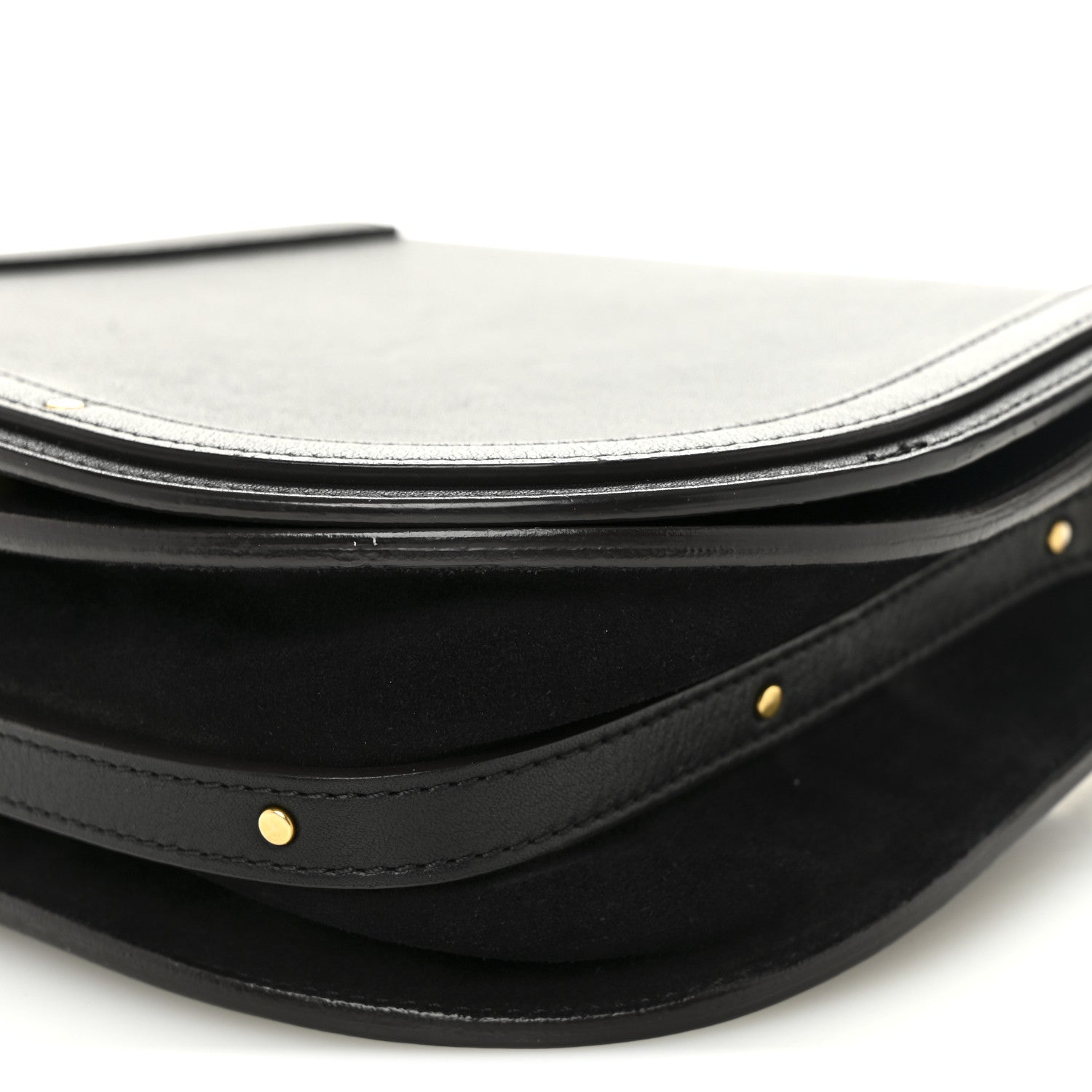 Chloe Calfskin Suede Medium Nile Bracelet Bag Black 10 of 11